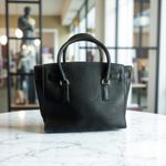 Michael Kors  black Saffiano leather Hamilton East West Studio gold bag tote Photo 1