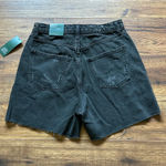 Wild Fable Women's Jean Shorts Cutoff Midi High-Rise Black Wash Size 6 NWT Photo 1