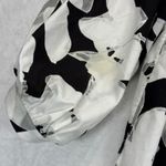Akris Punto  Floral Print Cotton Tunic‎ Top Blouse Black White US 12 READ Photo 8