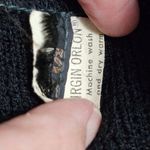 Vintage 1960s Black Geometric Virgin Orlon Crewneck Unisex Sweater Size Medium Photo 4