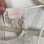 Entro  Eyelet Embroidery Scallop Trim Halter Neck White Dress Size Medium Photo 1