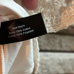 Boston Proper Crochet Three Quarter Sleeve Jacket Cream Medium Boho Cottagecore Photo 7