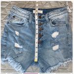 Nature Denim ‎ Jeans Women's size Small High Rise Distressed Frayed Hem Shorts Photo 5