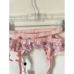 For Love & Lemons Floral Lace Garter Belt Pink Size Small NEW Photo 6
