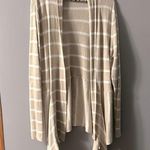 cj banks tunic length cardigan size X (14W) neutral beige white Photo 0