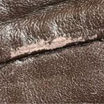 BCBGMAXAZRIA Brown Leather Skirt Photo 3