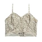 Vanity Fair Vintage 70s Nylon Lace Lingerie Slip Set Coquette Cream Size Small Photo 2