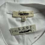 Madewell  Women's Regenerative Cotton Ribbed Crewneck Tee Eyelet White XXS New Photo 6