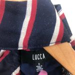 Lucca Couture NWT Mia Cold Shoulder Stripe Ruffle Top Photo 6