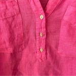 ZARA Hot Pink Half Button Up beach coverup Size large Photo 3