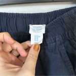 Sigrid Olsen 100% Linen sigrid Olson Wide Leg Pants navy palazzo lagenlook beachy size XS Photo 2