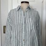 Faherty Santa Cruz womens stripe 100% linen shirt White Size XS Photo 6
