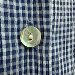 Talbots Vintage  Blue Checkered Button Midi Dress Cottagecore Western Size 4 NWT Photo 6