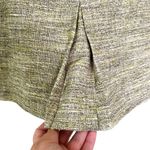 Ann Taylor Fine Italian Fabric Green Tweed Midi Suit Zipper Skirt Size 6 Photo 3