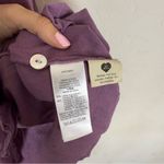 Madewell  Kacie Mini Shirtdress Linen Blend Pearl Buttons in Antique Purple Photo 8