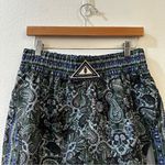 Free People Movement Next Round Shorts Blue Green Paisley Print Workout Size M Photo 3