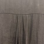 Fossil  Black Beige Striped Long Sleeve Top V Neck Casual Blouse Medium Silk Wool Photo 4