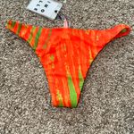 SIMON MILLER‎ Bwai Bikini Bottoms In Abstract Leaf Print NWT Size S Orange Photo 6