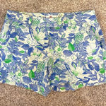Vineyard Vines  Blue and Green Floral Women's‎ Shorts Photo 0