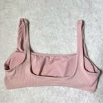 Aerie Pink XO Ribbed Wide Strap Scoop Bikini Top Photo 6