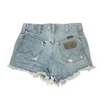 Wrangler  Reworked Short Light Wash Raw Hem Denim WBRWSLS 25 Photo 1