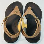 OluKai 'Eheu Thong Sandal in Kona Coffee Brown Leather size 6 Tan Photo 6