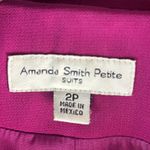 Amanda Smith  Suits 2P Hot Pink Ruffle Skirt Blazer Set - Petite Photo 10