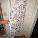 Cost Plus World Market Orange and White Floral Romper Size undefined Photo 1