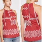 Joie  Konomi Embroidered Boho Halter Top Photo 7
