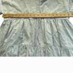 ZARA  Tiered Mini Dress Blue XS Short Sleeve Collared Button Down Tunic Top‎ Photo 5