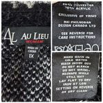 Au Lieu Black White Diamond Knit Long Sleeve Textured Sweater Women’s Size 1X Photo 8