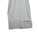 Vintage 40s Sabrina White Nylon Slip Embroidered Lace Hem Lingerie 38 Small Rare Photo 9