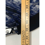 I.N. Studio Womens Chevron Colorblock High Neck Long Sleeve Blouse Blue Black XL Black Photo 2