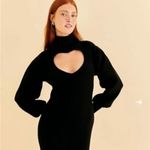 Farm Rio  Black Heart Neckline Knit Dress Photo 1