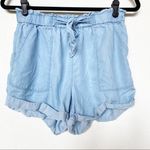 Aerie  Ruffle Elastic Waist Lyocell Shorts Size Small Photo 0