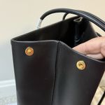 Moschino Couture Black Leather Tote Bag Gold Logo Large Shopper W/ Dust Bag NWT Photo 8