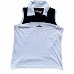 Diadora Black and White Sleeveless Polo Size M Photo 0