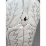 El Malcriado Womens Western Boots White Leather Embroidered Cowgirl Rodeo US 9 Photo 12