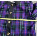 Vintage Tina Barrie Women’s Size 16 Jacket Blazer Purple Classic 80s USA Made Black Photo 3