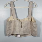 Reformation Linen Oliva 2 Piece Set Size 12 Beige Oatmeal NEW Photo 4