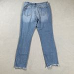 Universal Threads Universal Thread Womens Jeans 14 32R Mid Rise Skinny Distressed Frayed Hem Light Photo 1