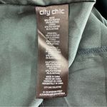 City Chic Sassy V Midi Dress in Emerald size S/16 Notch V Neck Adjustable Straps Photo 11