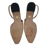 Veronica Beard  Cecile Leather Cap Toe Slingback Pump Black Tan Size 8M Photo 9