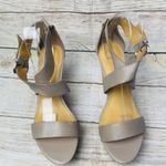 Franco Sarto Tan Leather Platform Wedge Ankle Strap Sandal Size 10 Photo 2