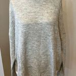 Pinch Grey w/ White Stripe Detail Long Sleeve Pullover Sweater Women’s Large Gray Photo 0
