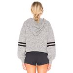 Onzie  • Varsity Sweater hoodie pullover heather grey black stripe blouson Photo 11