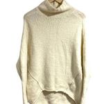 Anthropologie  sweater wool blend cream mock neck‎ soft warm xxs oversized Photo 0