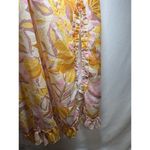 MOON ORCHARD Floral Maxi Dress Medium Boho Lagenlook Cottagecore Romantic Hippie Orange Photo 4