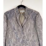 Giorgio Armani  Womens Blazer Gray Graphic Print Evening Italian Jacket Size 8 Photo 5