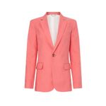 ALC Frank A.L.C. Size 0 Coral Donovan Linen Blend Blazer Jacket Preppy Heritage Old Money Photo 13